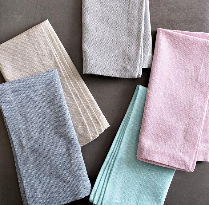 DII Chambray Kitchen, Tabletop Collection, Rose, Napkin Set