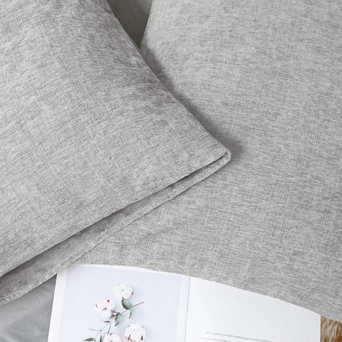 CaliTime Decorative Throw Pillow Covers 26 X 20 Inches Moonbeam Gray