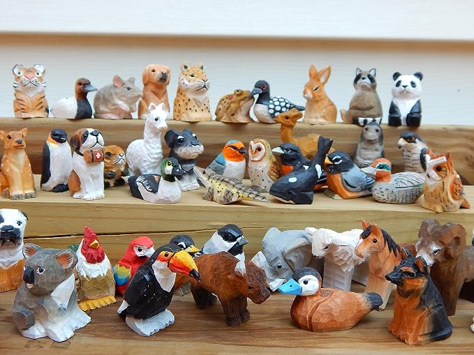 Selsela Hand-Carved Black Lab Figurine - Retriever Wooden Dog Puppy Figurine, Handcrafted Statue, Unique Dog Lover Gift & Home Decor Accent