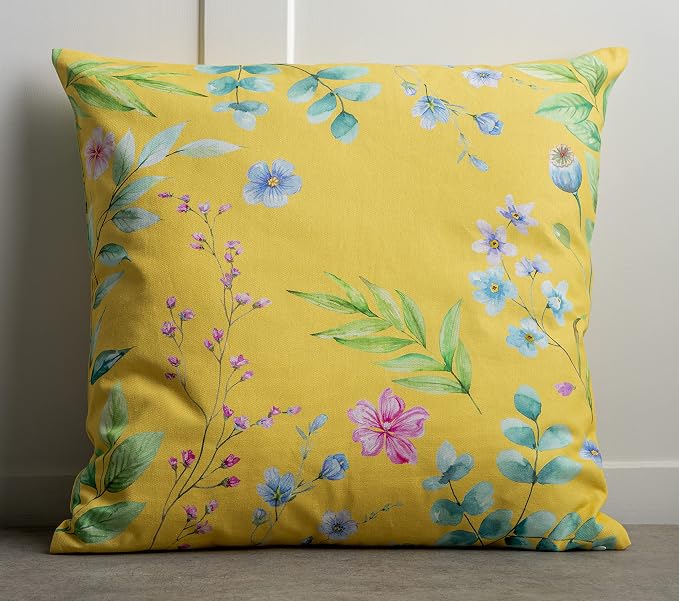 Maison d' Hermine Throw Pillow Covers 100% Cotton (20" x 20" - Pack of 1)