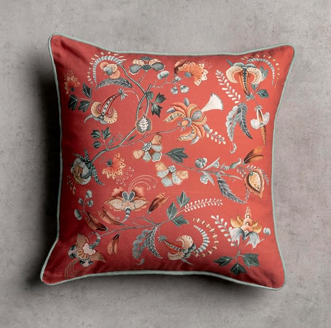 Maison d' Hermine Throw Pillow Covers 100% Cotton (20" x 20" - Pack of 1)