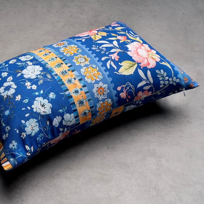Maison d' Hermine Throw Pillow Covers 100% Cotton (12" x 20" - Pack of 1)