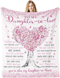 Daughter in Law Gifts, Daughter in Law Birthday Gifts from Mother in Law, Best Mothers Day for Future DIL Blanket 60"x 50"