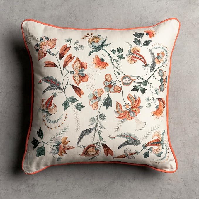 Maison d' Hermine Throw Pillow Covers 100% Cotton (18" x 18" - Pack of 1)