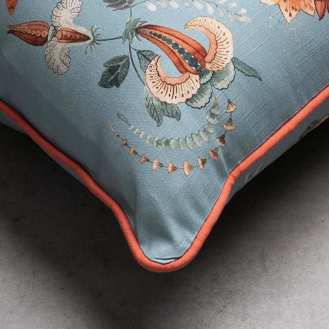 Maison d' Hermine Throw Pillow Covers 100% Cotton (18" x 18" - Pack of 1)