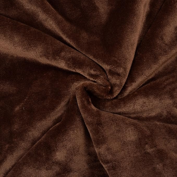 SOCHOW Sherpa Fleece Throw Blanket, Reversible Super Soft Luxurious Plush Blanket Twin Size, Brown(60inch X80'') | Reversible Super Soft Luxurious Plush Blanket Twin Size