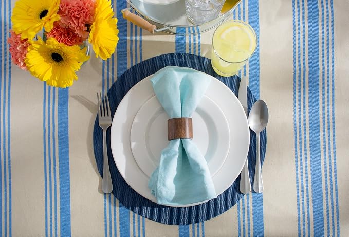 DII Chambray Kitchen, Tabletop Collection, Aqua, Napkin Set