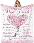 Best Friend Birthday Gifts for Women, Gifts for Best Friend Woman, Bestie BFF Soul Sister Graduation Gift Ideas for Women Blanket 60"x 50", Friendship Unique Gifts