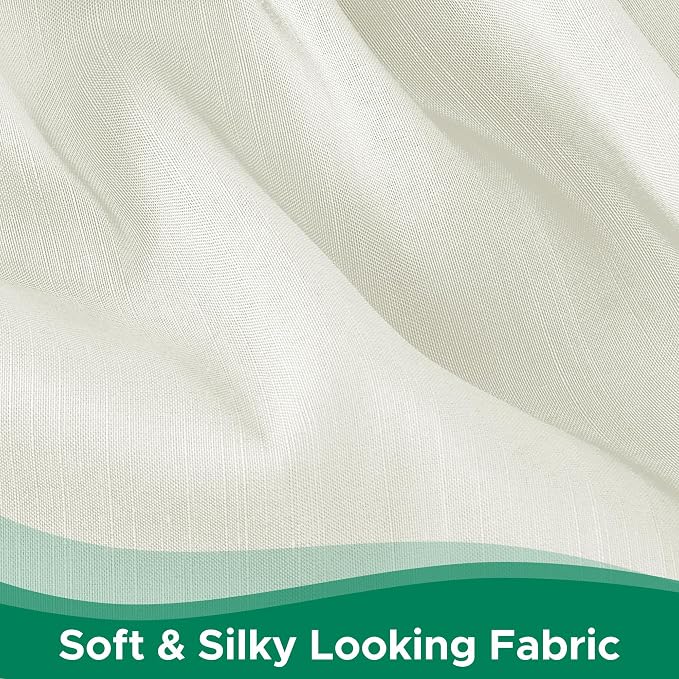 Wrap Around Bed Skirt King Size 18 Inch Drop-Elastic Dust Ruffle Ivory | Adjustable Pleated Bedskirt-Easy Fit Wrinkle Resistant Washable Hotel Quality Fabric Bed Skirting-Master Guest Bedroom Rental