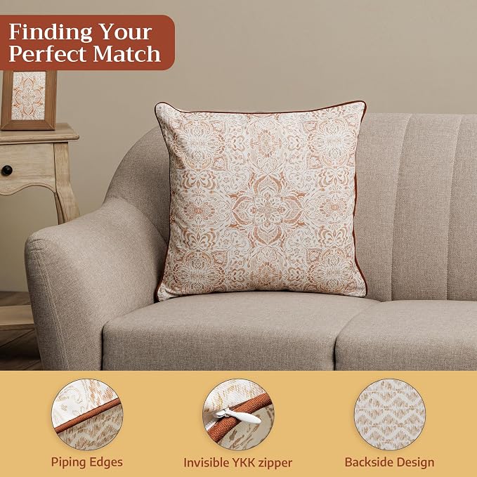 Maison d' Hermine Throw Pillow Covers 100% Cotton (18" x 18" - Pack of 1)