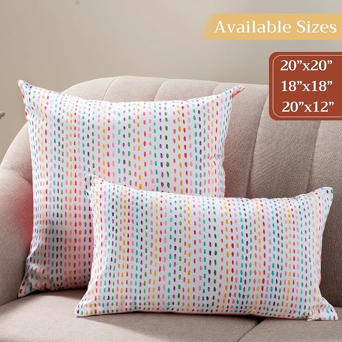 Maison d' Hermine Throw Pillow Covers 100% Cotton (12" x 20" - Pack of 1)