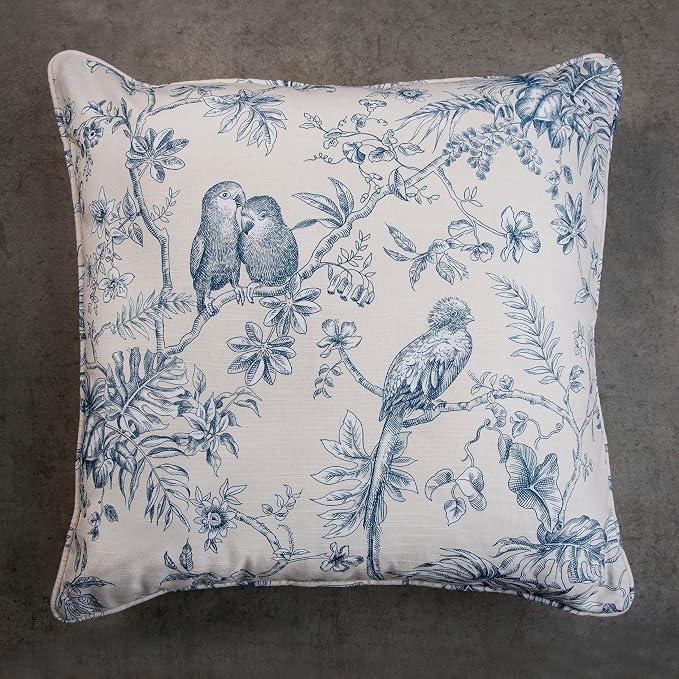 Maison d' Hermine Throw Pillow Covers 100% Cotton (20" x 20" - Pack of 1)