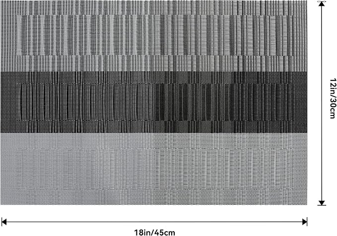 Leetaltree Grey with White Striped Placemats Set of 6 - Heat Resistant Non-Slip Place mats for Dining Table, Washable Durable PVC Vinyl Woven Table Mats（Grey Stripe, 6）