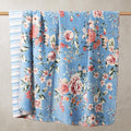 Floral Reversible Throw Blanket for Couch-Coco Flannel Soft Bed Blankets | Luxuriously Warm Fluffy Decor for Women, Mom, Her & Girls, Plush Throw for Sofa, Chair, 60x80in, Red Rose