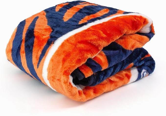 College Covers Auburn Tigers Raschel Throw Blanket, 60 in by 50 in