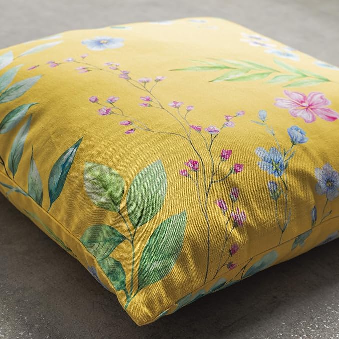 Maison d' Hermine Throw Pillow Covers 100% Cotton (18" x 18" - Pack of 1)