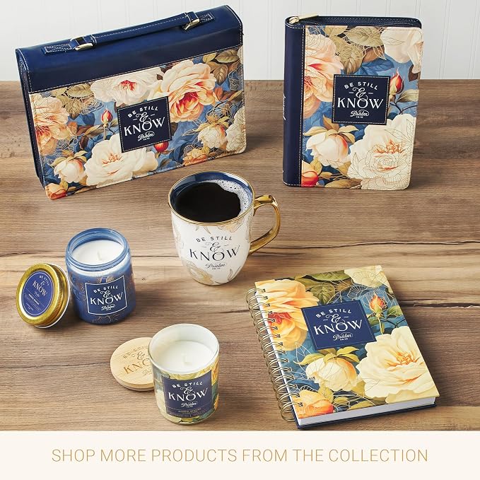Christian Art Gifts Soy Wax Scented Candle: Be Still & Know Bible Verse
