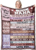 Nana Gifts, Nana Birthday Gifts, Gifts for Nana Blanket 80"x60", Best Nana Ever Gifts, Nana Gift from Grandkids, Nana Gfit for Grandma, Nana Gift for Christmas Mothers Day