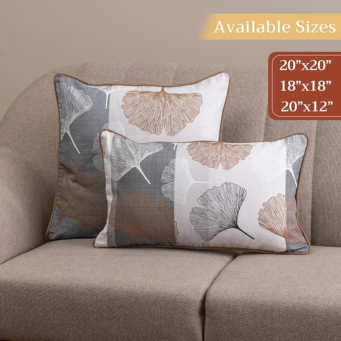 Maison d' Hermine Throw Pillow Covers 100% Cotton (12" x 20" - Pack of 1)