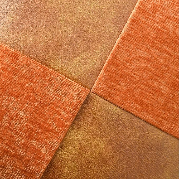 CaliTime Decorative Couch Throw Pillow Covers 18 X 18 Inches Burnt Orange