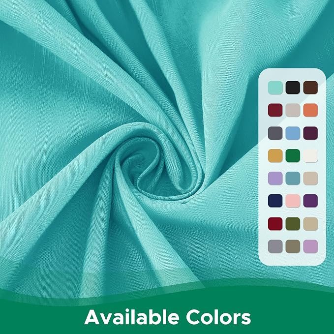 Wrap Around Bed Skirt Full Size Beds 12 Inch Drop-Elastic Dust Ruffle Aqua | Adjustable Pleated Bedskirt-Easy Fit Wrinkle Resistant Washable Bed Skirting-Hotel Studio Apartment Home Guest Bedroom Rental