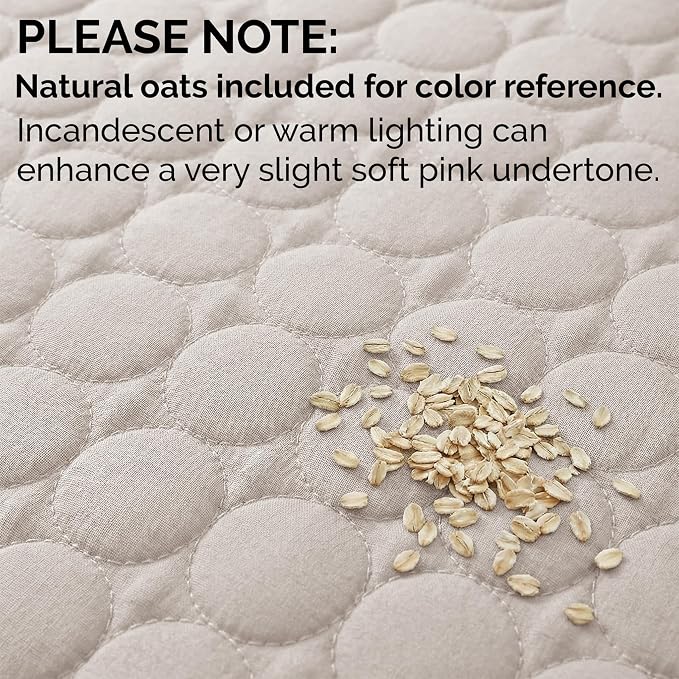 Southshore Fine Living, Inc. Twin XL Quilt Bedding Set, College Dorm Bedding Essentials, Stain Resistant, Microfiber Quilt, Twin XL Bedspread with Pillow Sham, Lightweight Bedspread, Bone Color