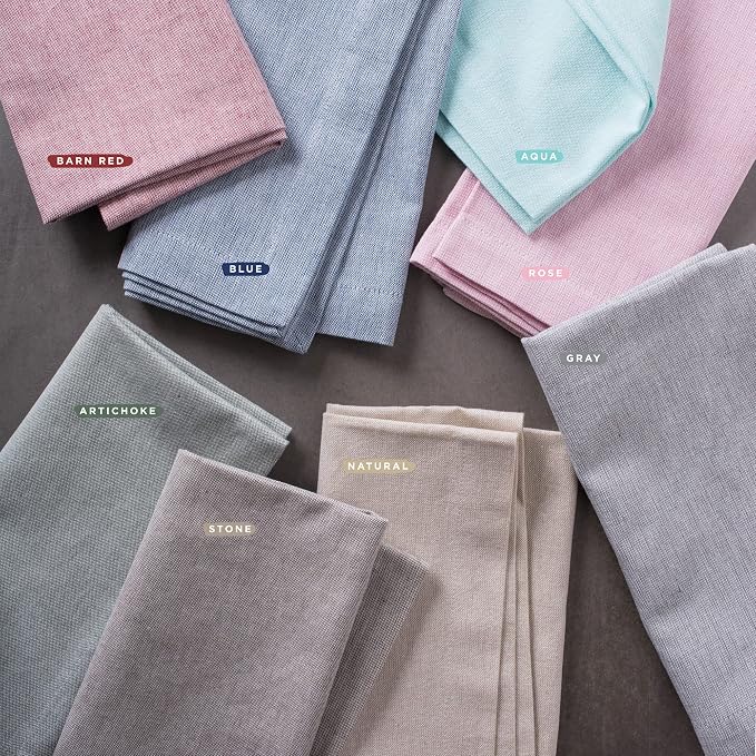DII Chambray Kitchen, Tabletop Collection, Stone, 14x108 Table Runner