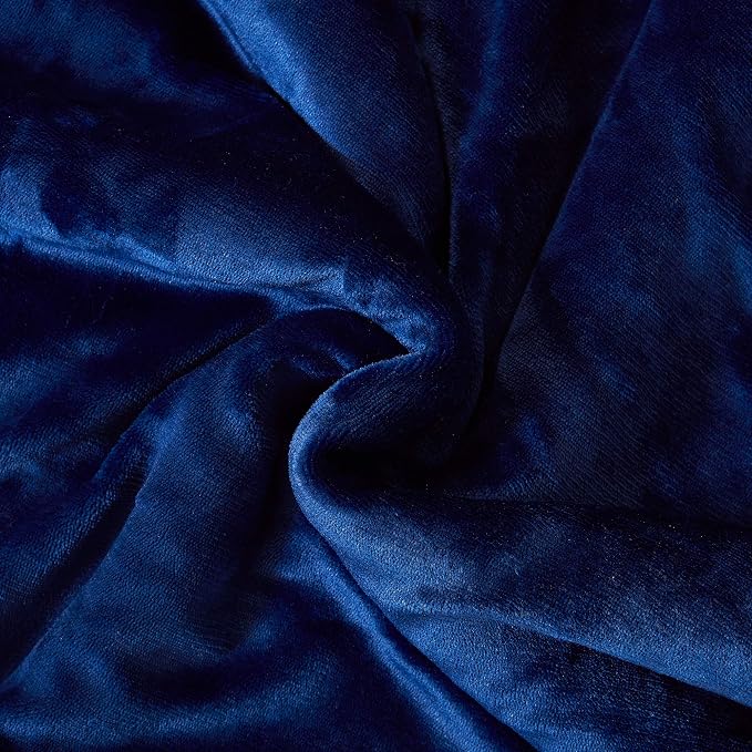 SOCHOW Sherpa Fleece Throw Blanket, Blue, 60x80 inches | Double-Sided Super Soft Luxurious Plush Blanket Twin Size