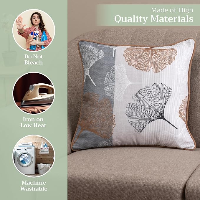 Maison d' Hermine Throw Pillow Covers 100% Cotton (20" x 20" - Pack of 1)