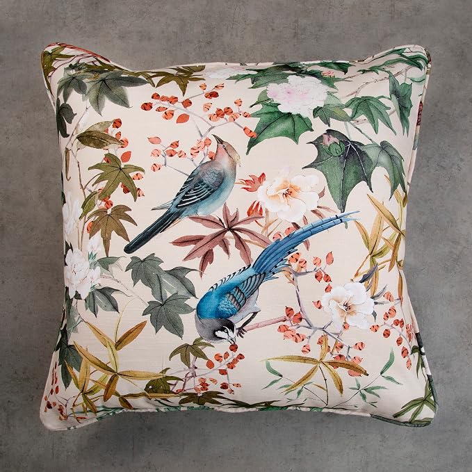 Maison d' Hermine Throw Pillow Covers 100% Cotton (20" x 20" - Pack of 1)