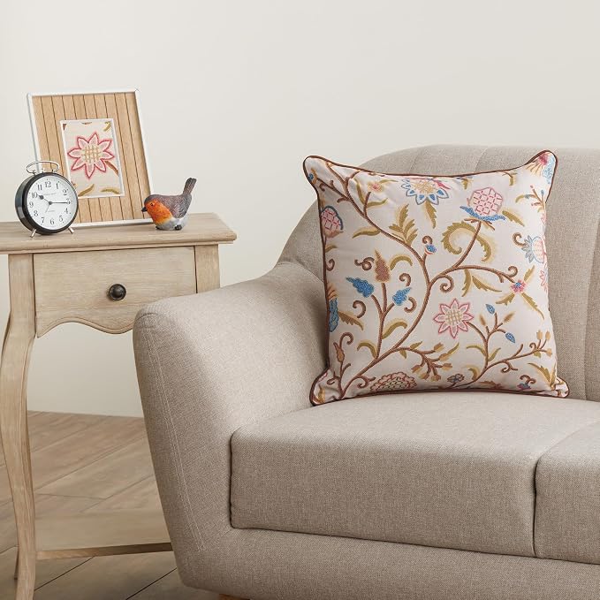 Maison d' Hermine Throw Pillow Covers 100% Cotton (18" x 18" - Pack of 1)