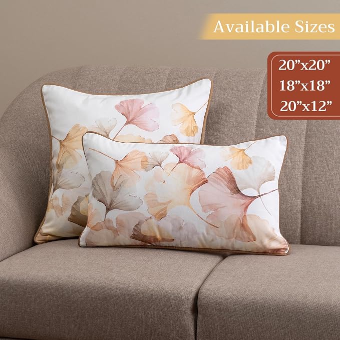 Maison d' Hermine Throw Pillow Covers 100% Cotton (12" x 20" - Pack of 1)