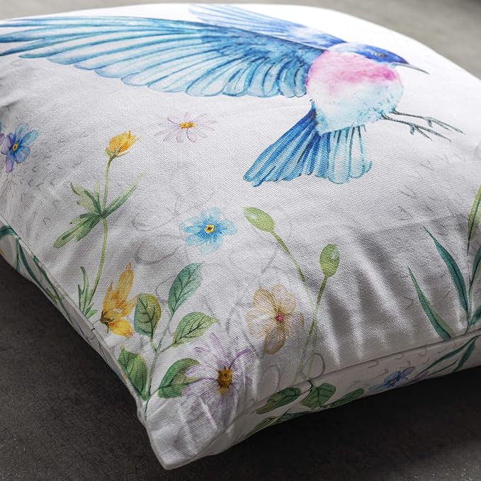 Maison d' Hermine Throw Pillow Covers 100% Cotton (20" x 20" - Pack of 1)
