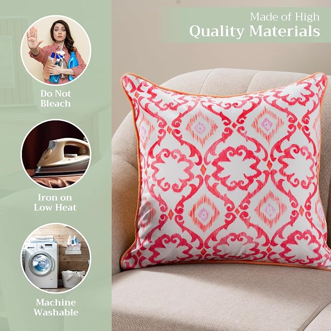 Maison d' Hermine Throw Pillow Covers 100% Cotton (20" x 20" - Pack of 1)