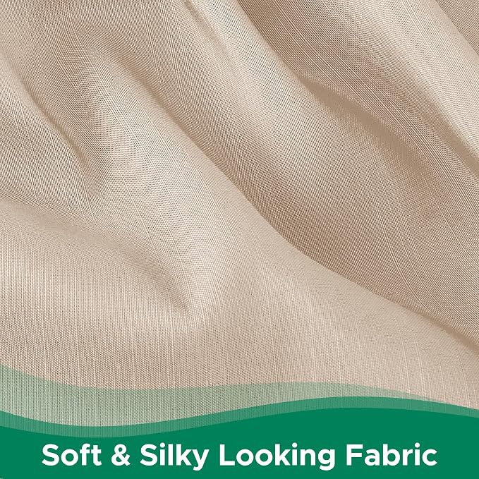 Wrap Around Bed Skirt King Size 16 Inch Drop-Elastic Dust Ruffle Sand | Adjustable Pleated Bedskirt-Easy Fit Wrinkle Resistant Washable Hotel Quality Fabric Bed Skirting-Master Guest Bedroom Rental