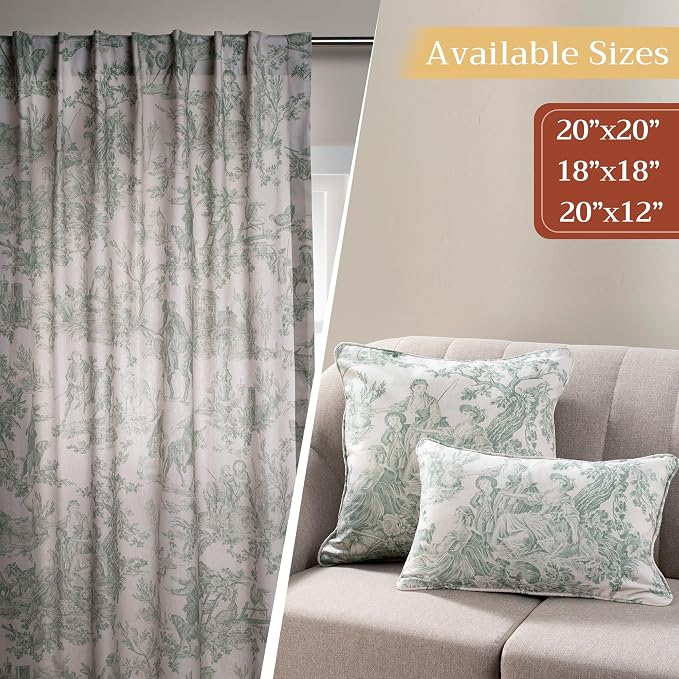 Maison d' Hermine Throw Pillow Covers 100% Cotton (12" x 20" - Pack of 1)