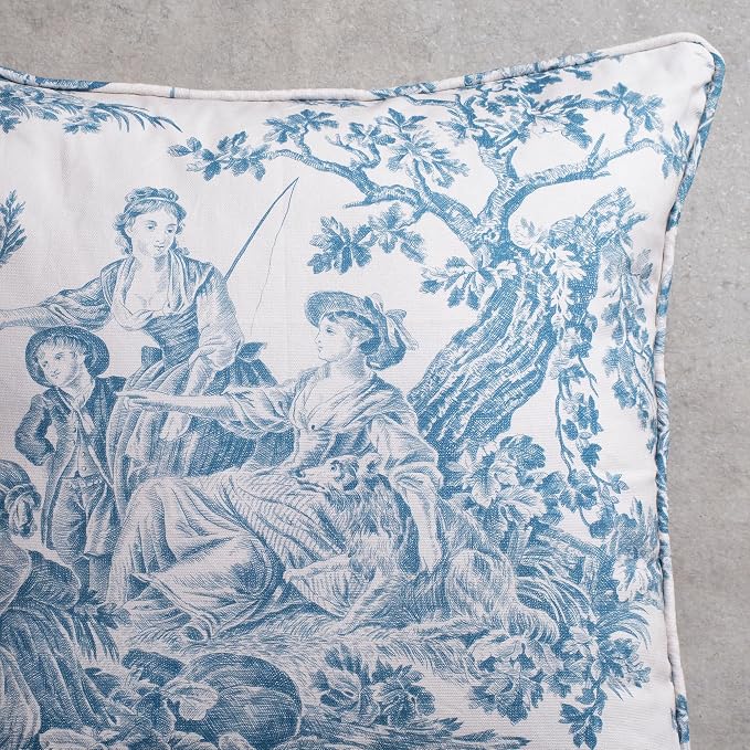 Maison d' Hermine Throw Pillow Covers 100% Cotton (18" x 18" - Pack of 2)