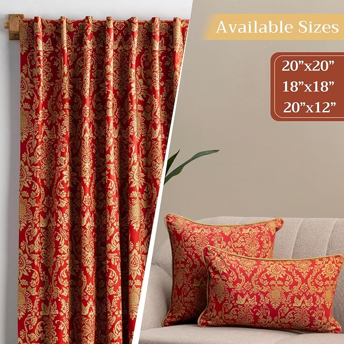 Maison d' Hermine Throw Pillow Covers 100% Cotton (12" x 20" - Pack of 1)