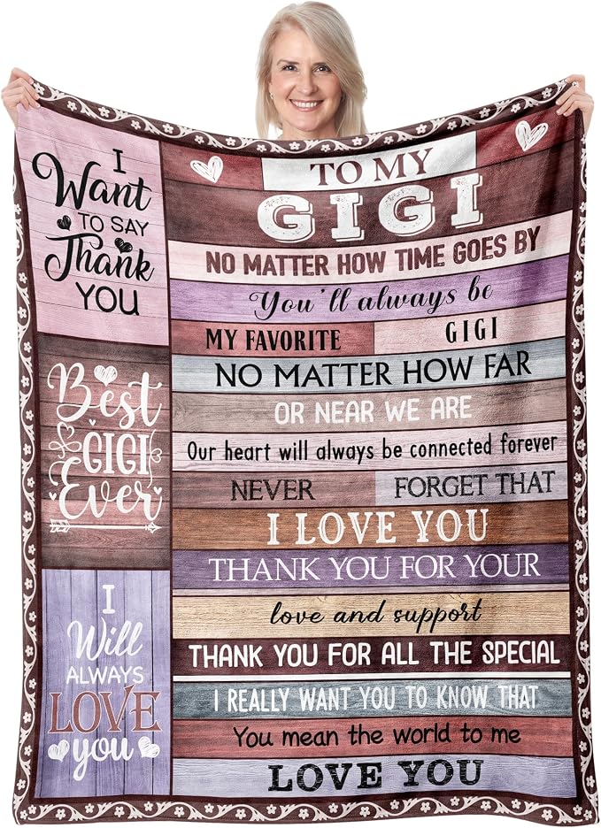 Gigi Gifts, Gigi Gifts for Grandma, Gigi Birthday Gifts, Best Gigi Ever Gift, Gigi Gift from Grandkids, Gifts for Gigi for Christmas Mothers Day Throw Blanket 80"x60"