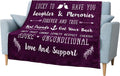 PAVILIA Best Friend Blanket - Friendship Gifts for Women, Soul Sister & Long Distance Bestie Gift, Soft Cozy Fleece Throw with Sentimental Quotes, BFF Birthday Gift Idea, Purple