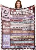 Daughter Gifts, Best Gifts for Daughter Blanket from Mom Dad, Best Birthday Gifts for Daughters Adult, to My Daughter Christmas Mothes Day Throw Blanket Gifts 50"x60"