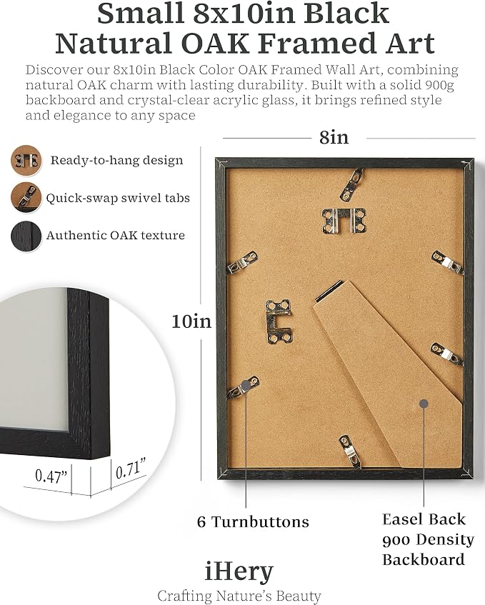 iHery 8x10in Where Men Get the Audacity Framed Newspaper Wall Art | Black Natural OAK Wood Frame with Canvas Print, Funny Magazine Decor for Bathroom Bedroom Girl Dorm Living Room, 1Pack