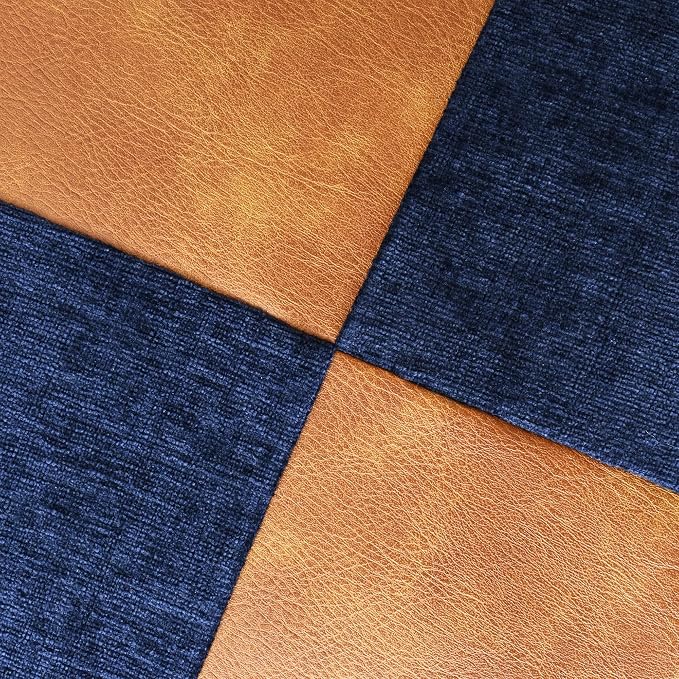 CaliTime Decorative Couch Throw Pillow Covers 20 X 20 Inches Navy Blue