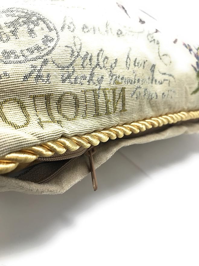 Tache Tapestry Throw Pillow Covers 18x18 Decorative Boho Farmhouse Decor Square Vintage French Parisian Model Couch Accent Cushion Cover 2 Pieces