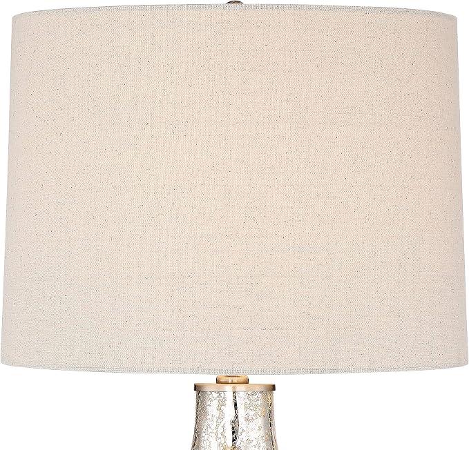 Waylon 29 1/2" Tall Table Lamp Mercury Glass with Clear Round Modern