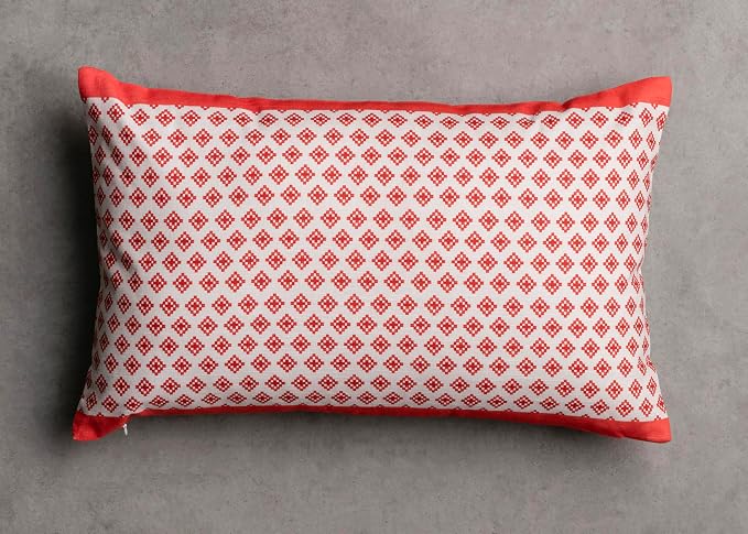 Maison d' Hermine Throw Pillow Covers 100% Cotton (12" x 20" - Pack of 1)