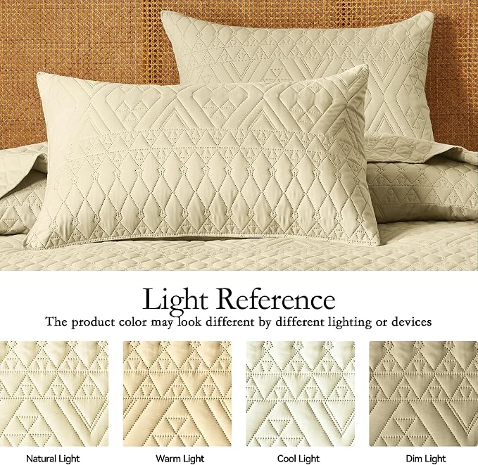 akkialla King/Cal King Size Quilt Bedding Set,Butter Yellow Lightweight Microfiber Soft Bedspread,Modern Style Geometric Pattern Coverlet Set for All Seasons,3 Piece(1 Quilt,2 Pillow Shams)