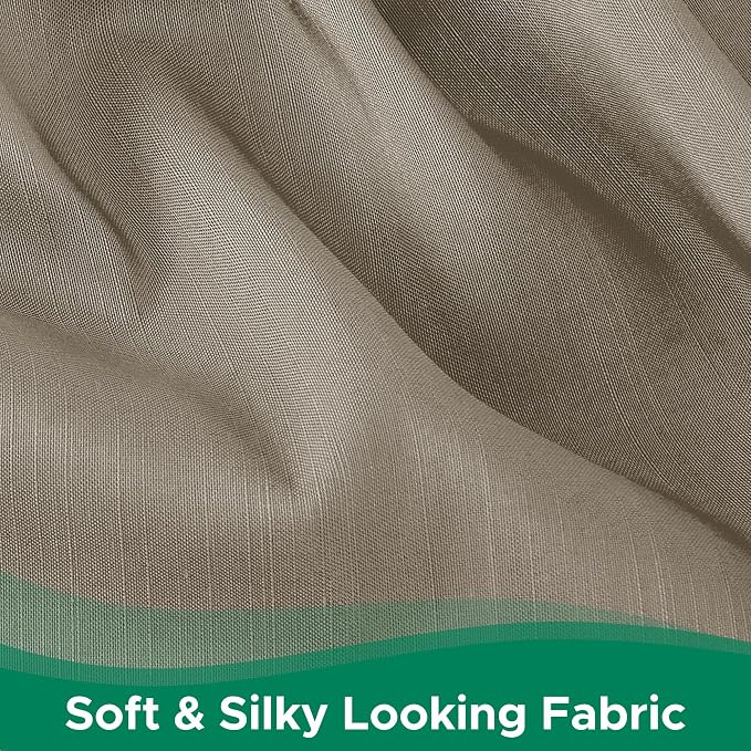 Wrap Around Queen Size Bed Skirt 15 Inch Drop-Elastic Dust Ruffle Taupe | Adjustable Pleated Bedskirt-Easy Fit Wrinkle Resistant Washable Hotel Quality Fabric Bed Skirting-Master Guest Bedroom Rental