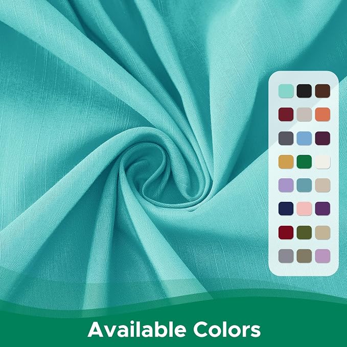 Wrap Around Bed Skirt Dorm Twin & Twin XL 25" Drop-Elastic Long Dust Ruffle | Adjustable Pleated Bedskirt-Easy Fit Wrinkle Resistant-Washable Hotel Quality-College Dorm Apartment Guest Bedroom Aqua
