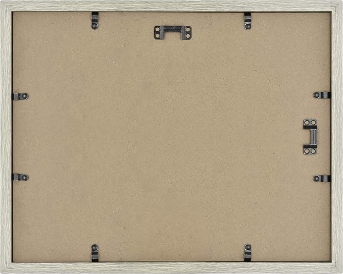 MCS Gallery Essential 11x14 Matted Diploma Frame with 8.5x11 Opening, Gray Picture Frame for Gallery Wall, Documents, Awards & Certificates (2-Pack)